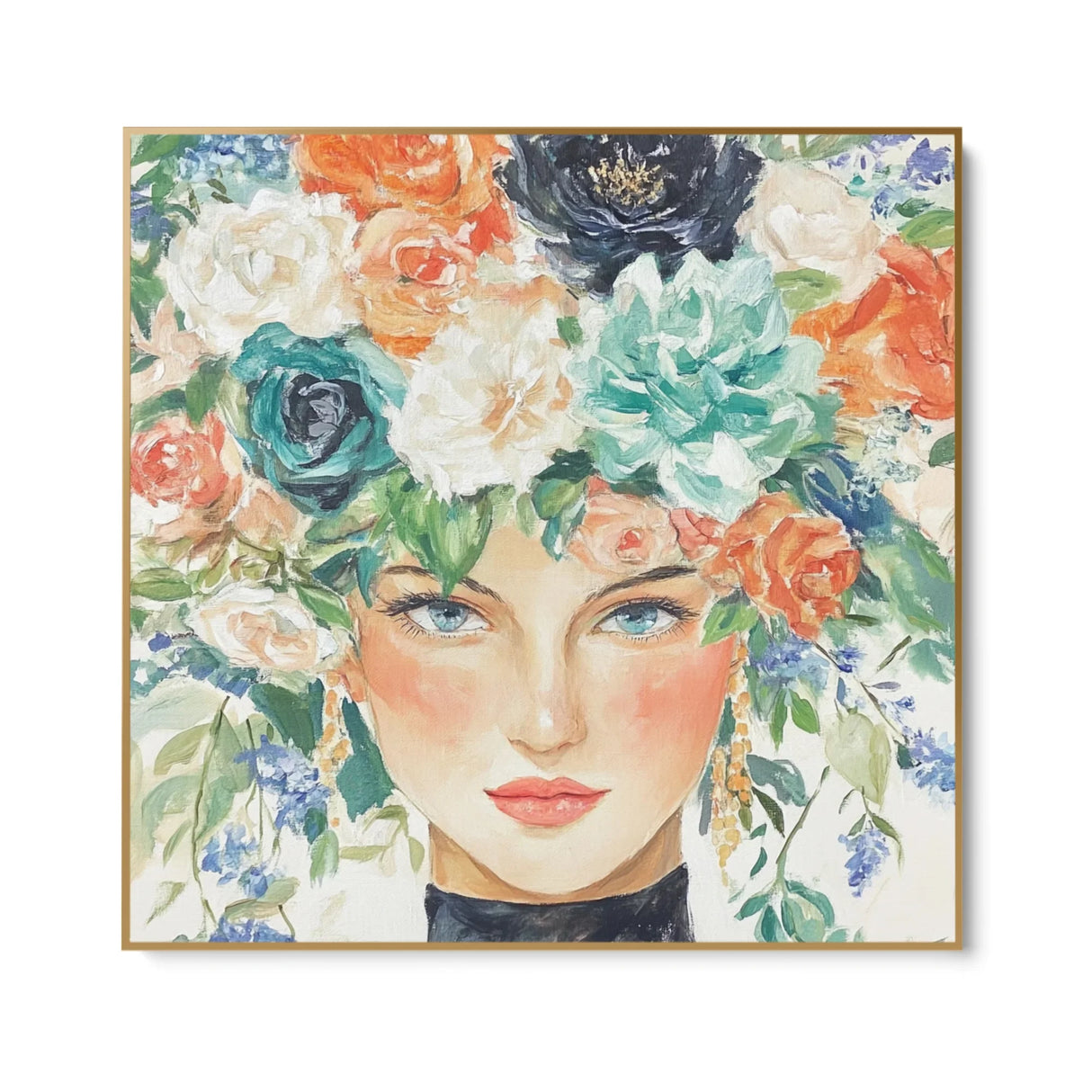 Quadro Stampa su Tela Regina dei Fiori - CupidoDesign