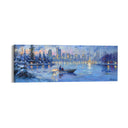Quadro Stampa su Tela Riflessi Sotto la Neve - CupidoDesign