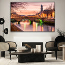 Quadro Stampa su Tela Riflessi urbani, Dublino - CupidoDesign