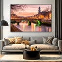 Quadro Stampa su Tela Riflessi urbani, Dublino - CupidoDesign