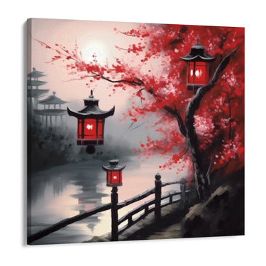 Quadro Stampa su Tela Riflessi nel Lago - CupidoDesign