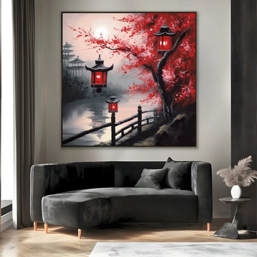 Quadro Stampa su Tela Riflessi nel Lago - CupidoDesign