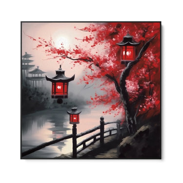 Quadro Stampa su Tela Riflessi nel Lago - CupidoDesign