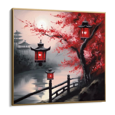 Quadro Stampa su Tela Riflessi nel Lago - CupidoDesign