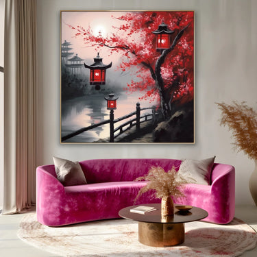 Quadro Stampa su Tela Riflessi nel Lago - CupidoDesign