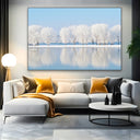 Quadro Stampa su Tela Riflessi d’inverno - CupidoDesign