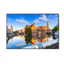 Quadro Stampa su Tela Riflessi di Bruges - CupidoDesign