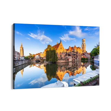 Quadro Stampa su Tela Riflessi di Bruges - CupidoDesign