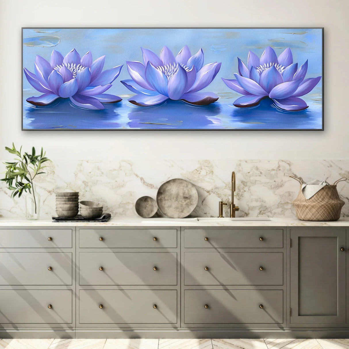 Quadro Stampa su Tela Riflessi di Ghiaccio - CupidoDesign
