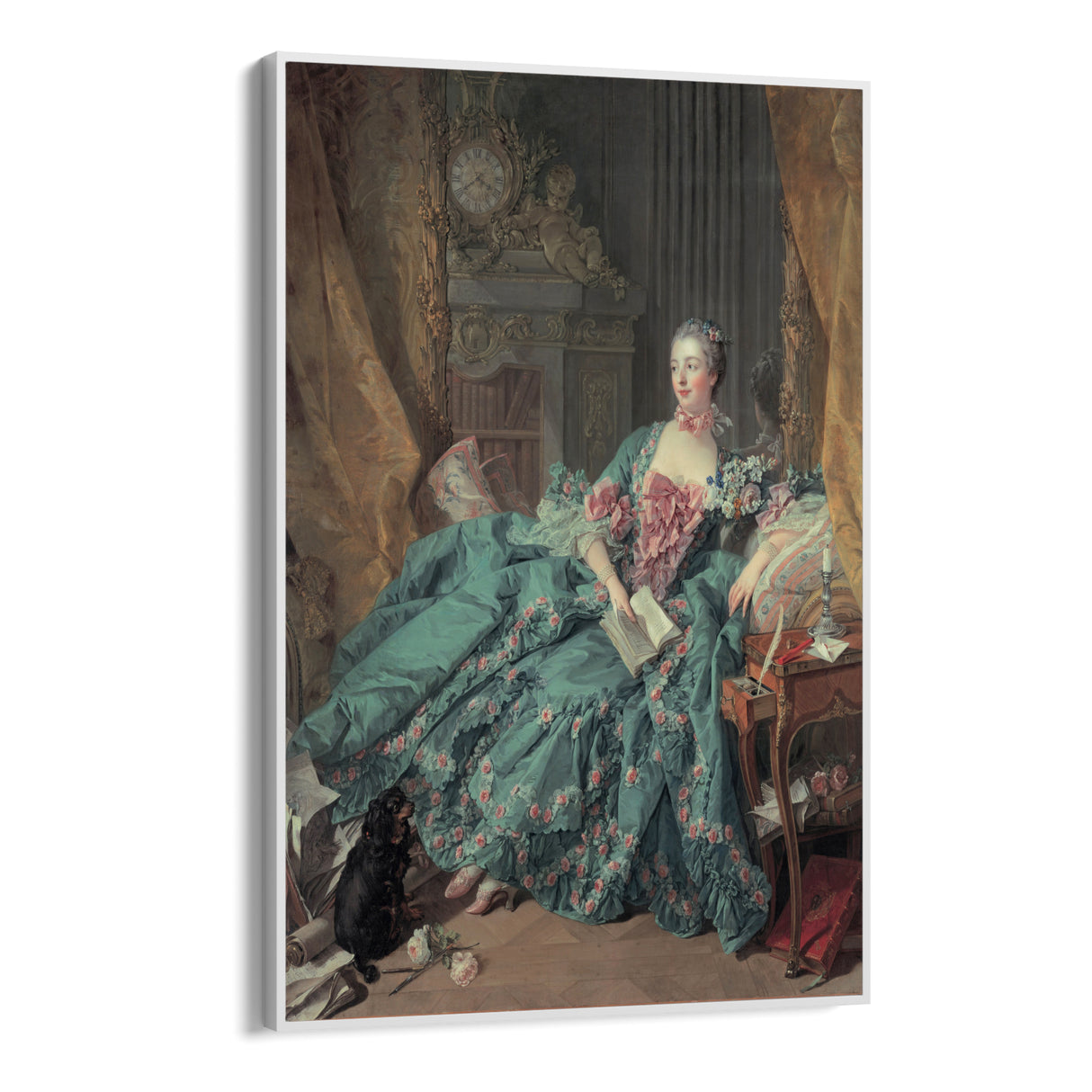Quadro Stampa su Tela Ritratto di Madame de Pompadour, François Boucher - CupidoDesign