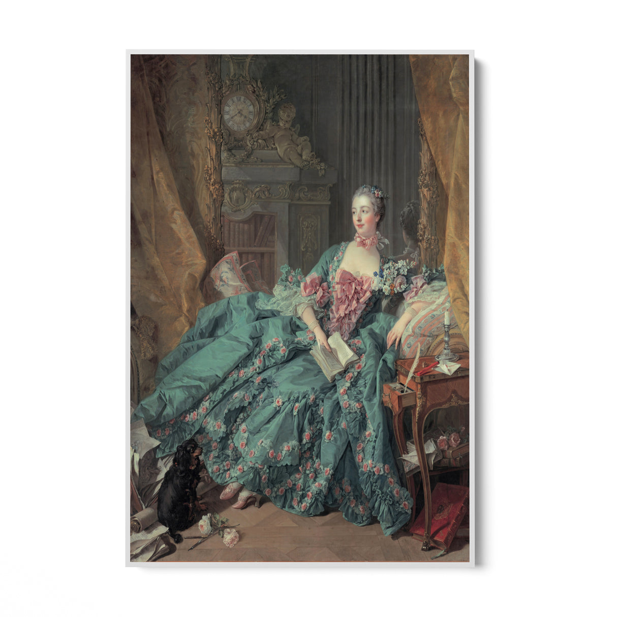 Quadro Stampa su Tela Ritratto di Madame de Pompadour, François Boucher - CupidoDesign