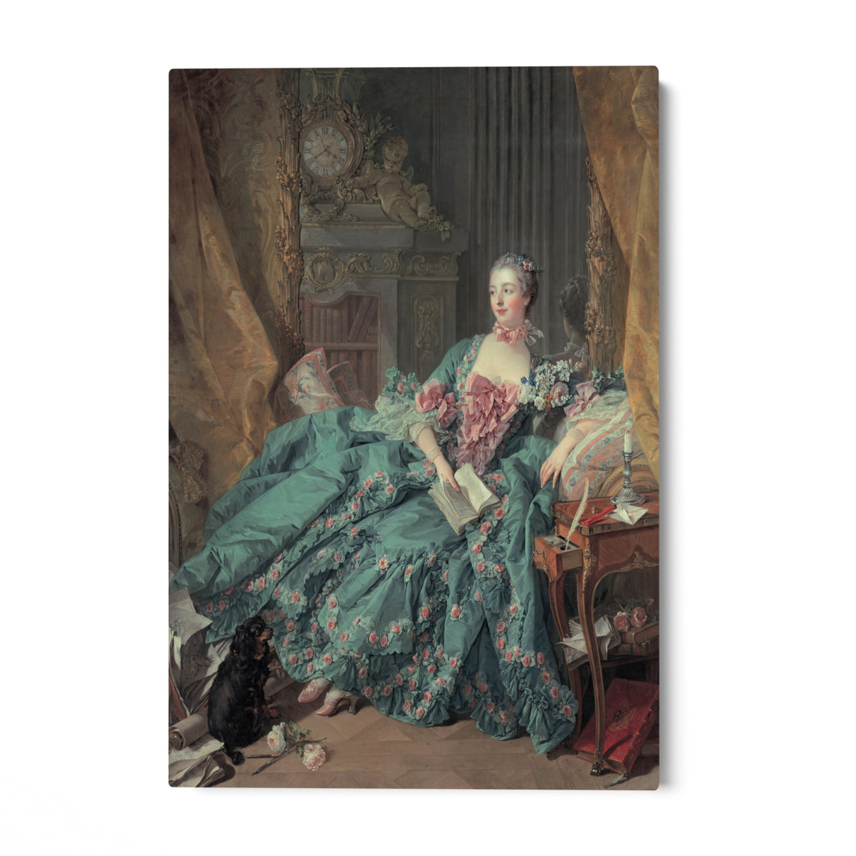 Quadro Stampa su Tela Ritratto di Madame de Pompadour, François Boucher - CupidoDesign