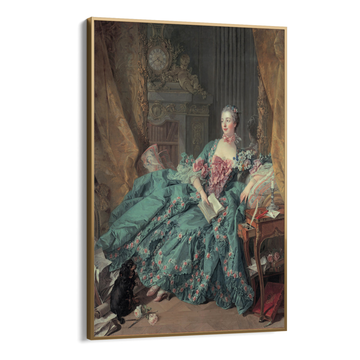 Quadro Stampa su Tela Ritratto di Madame de Pompadour, François Boucher - CupidoDesign