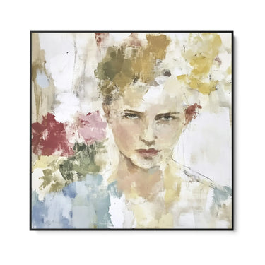 Quadro Stampa su Tela Ritratto tra i Fiori - CupidoDesign