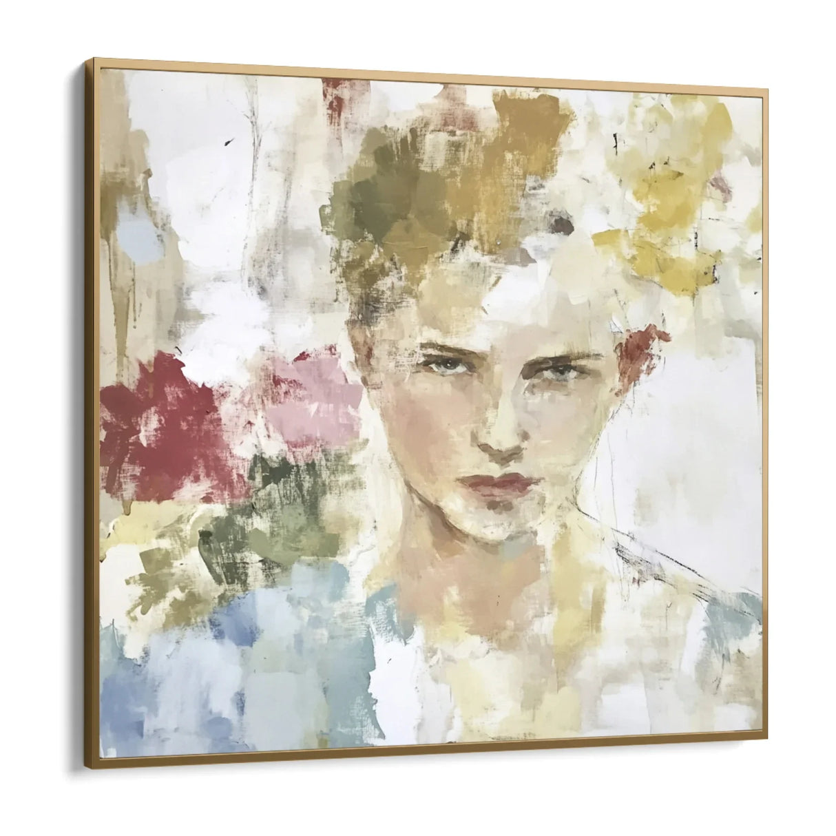 Quadro Stampa su Tela Ritratto tra i Fiori - CupidoDesign