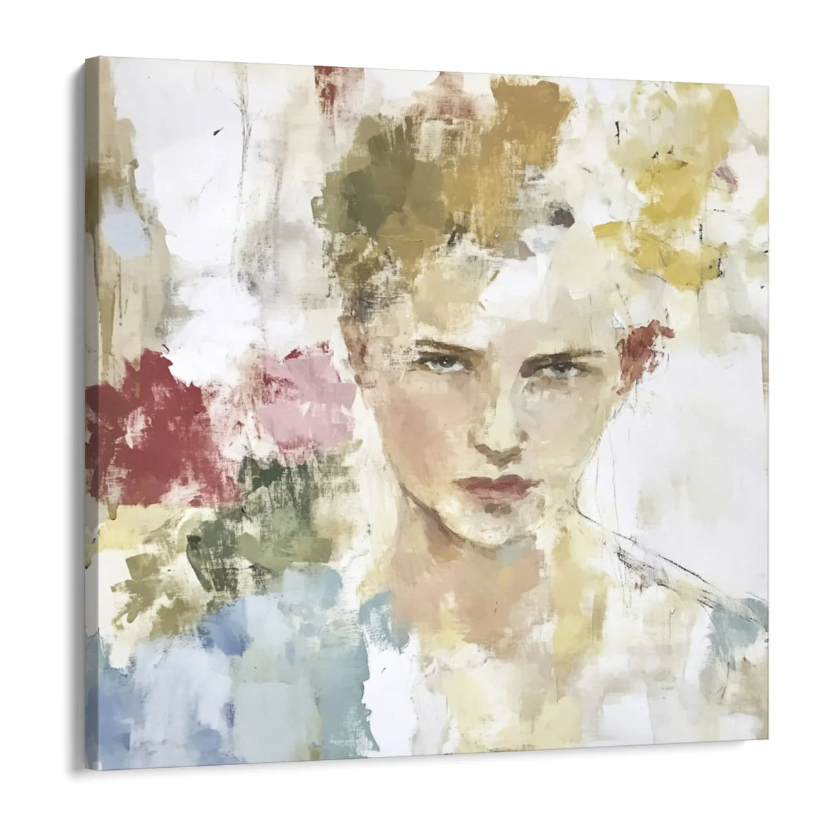 Quadro Stampa su Tela Ritratto tra i Fiori - CupidoDesign