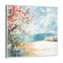 Quadro Stampa su Tela Riva Acquamarina - CupidoDesign