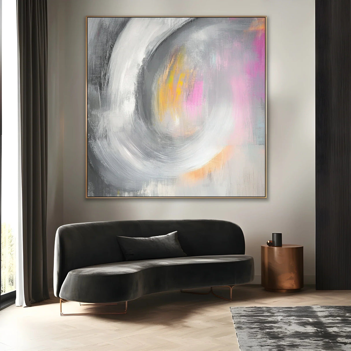 Quadro Stampa su Tela Rosa Brillante - CupidoDesign