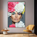 Quadro Stampa su Tela Rosa Marmorea - CupidoDesign