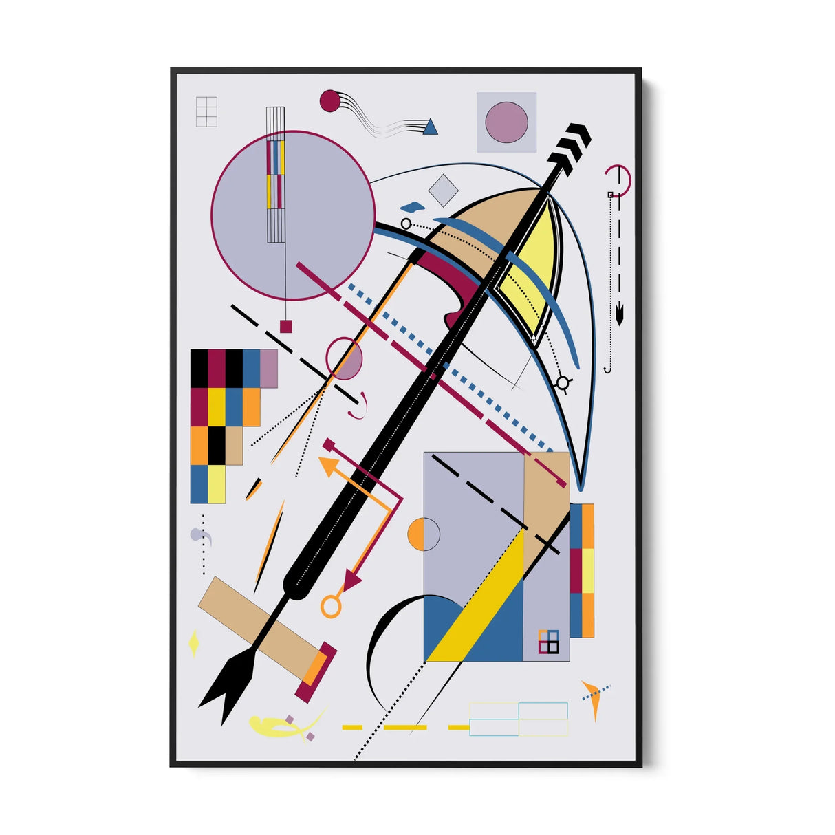 Quadro Stampa su Tela Rotte Parallele - CupidoDesign