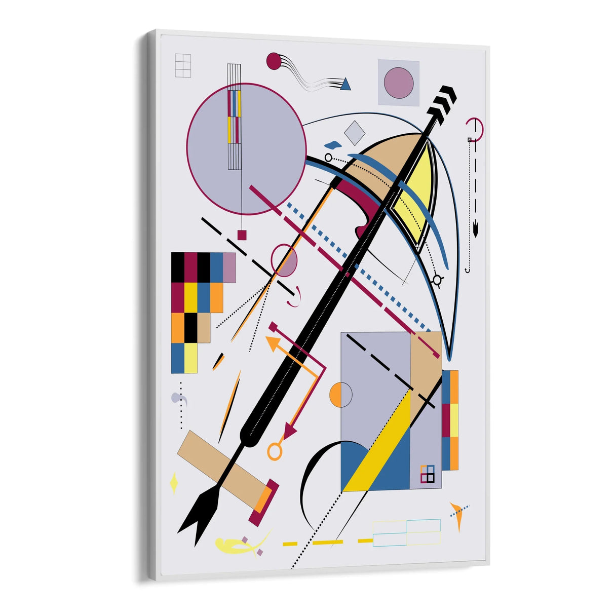 Quadro Stampa su Tela Rotte Parallele - CupidoDesign