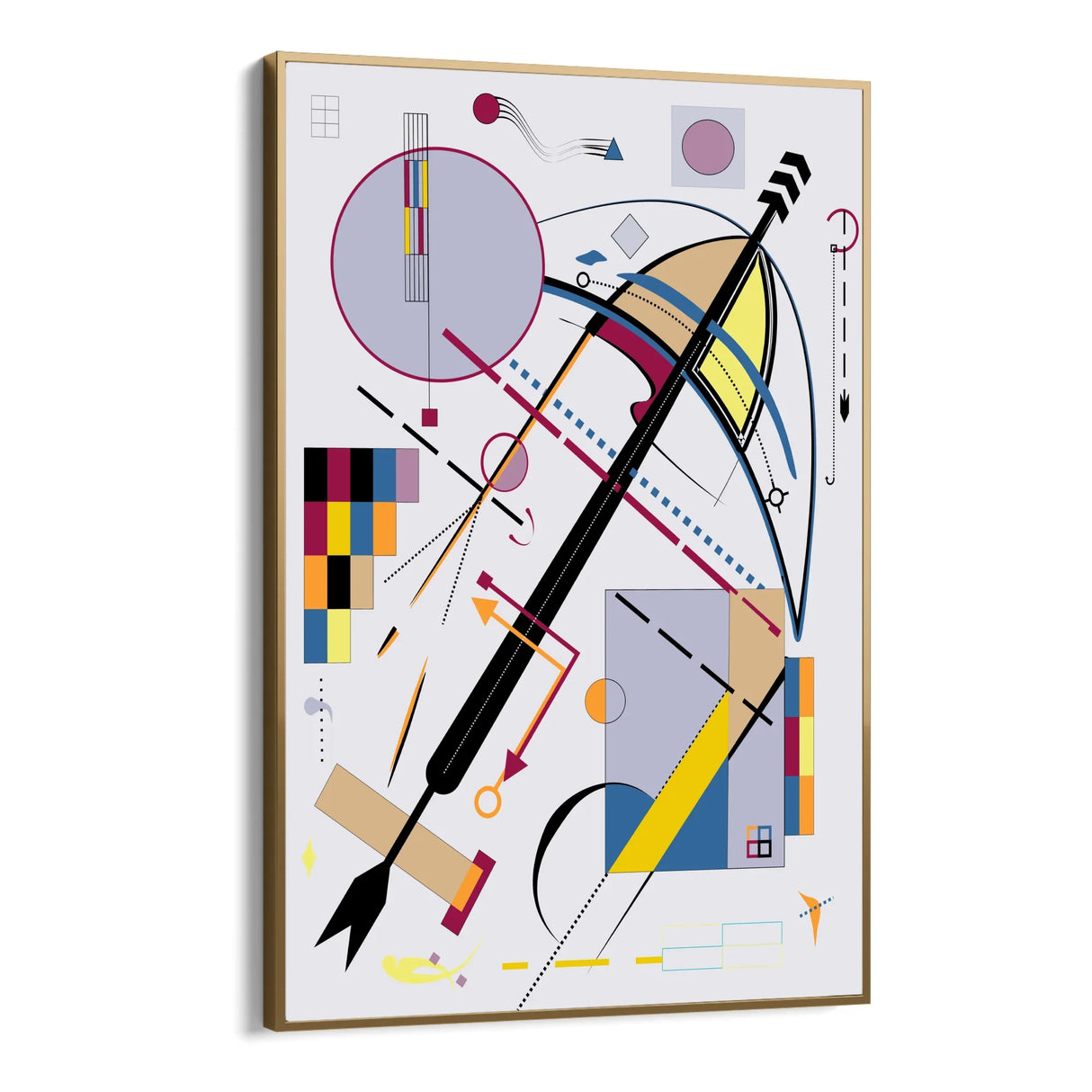 Quadro Stampa su Tela Rotte Parallele - CupidoDesign