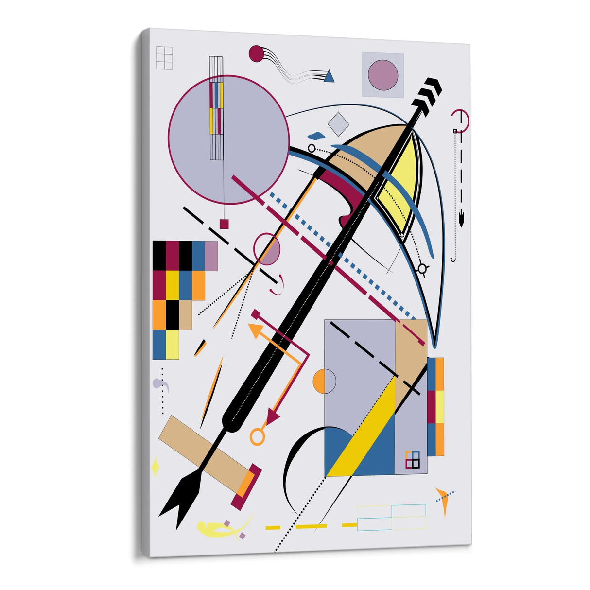 Quadro Stampa su Tela Rotte Parallele - CupidoDesign