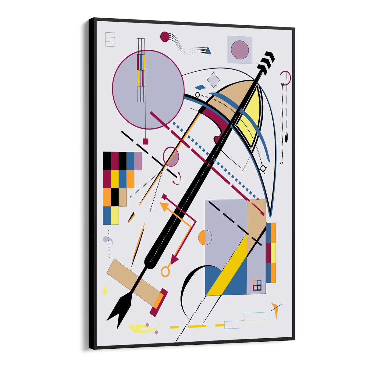 Quadro Stampa su Tela Rotte Parallele - CupidoDesign