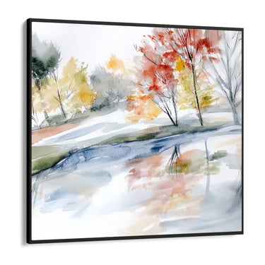 Quadro Stampa su Tela Ruscello d’Autunno - CupidoDesign