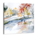 Quadro Stampa su Tela Ruscello d’Autunno - CupidoDesign