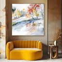 Quadro Stampa su Tela Ruscello d’Autunno - CupidoDesign