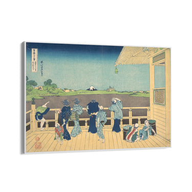 Quadro Stampa su Tela Sala Sazai al Tempio dei Cinquecento Arhat, Katsushika Hokusai - CupidoDesign