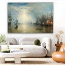 Quadro Stampa su Tela Scaricatori di Chiglia, William Turner - CupidoDesign