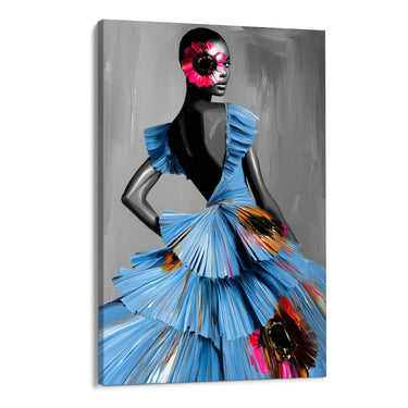 Quadro Stampa su Tela Scultura Nera - CupidoDesign