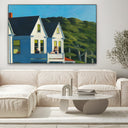 Quadro Stampa su Tela Second Story Sunlight, Edward Hopper - CupidoDesign