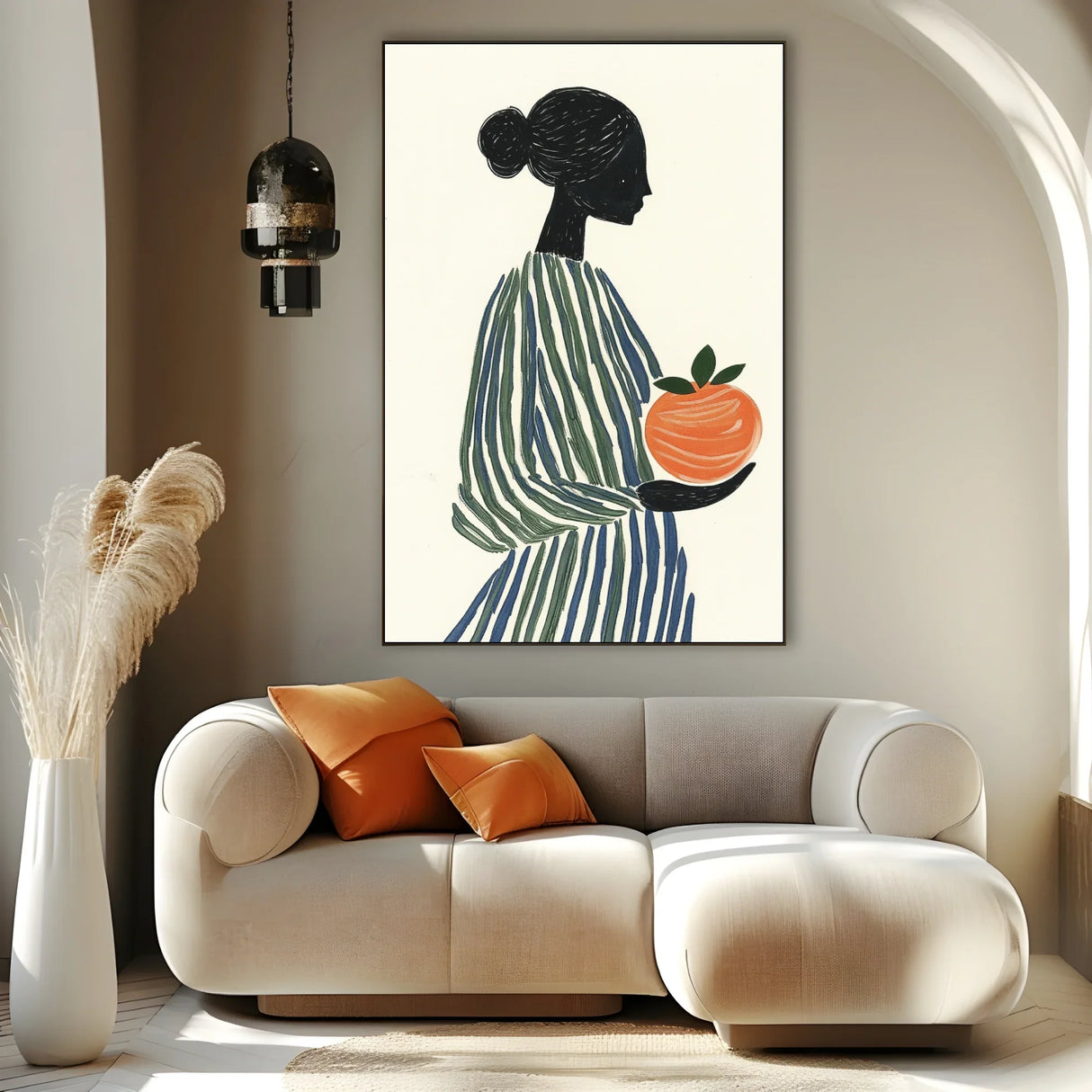 Quadro Stampa su Tela Semplicità Colorata - CupidoDesign