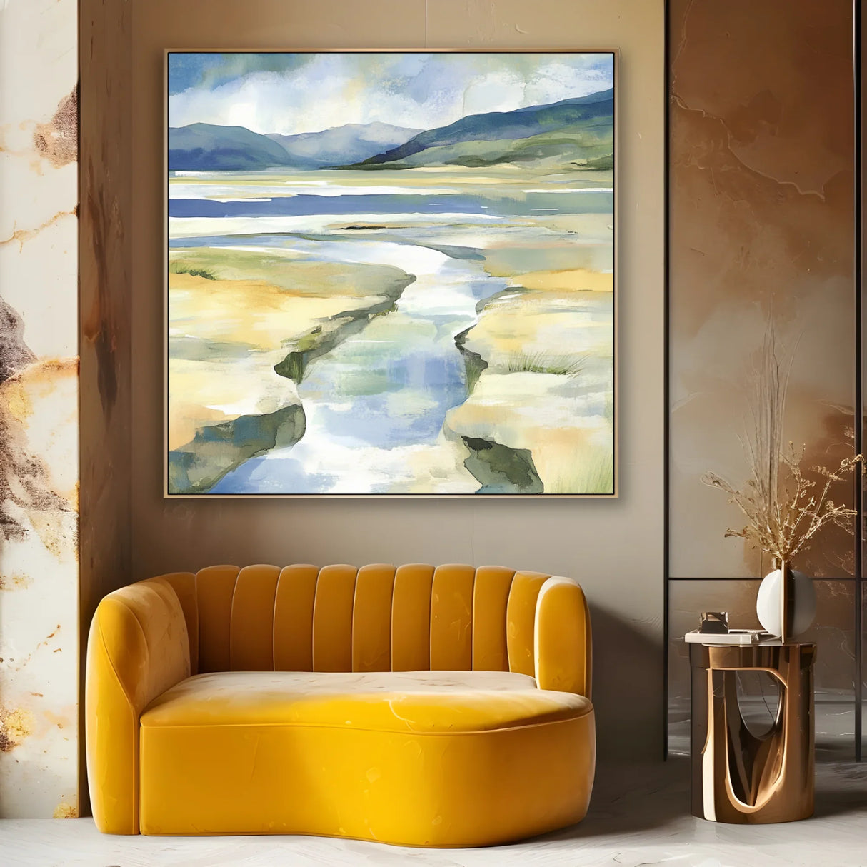 Quadro Stampa su Tela Sentieri d’Acqua - CupidoDesign