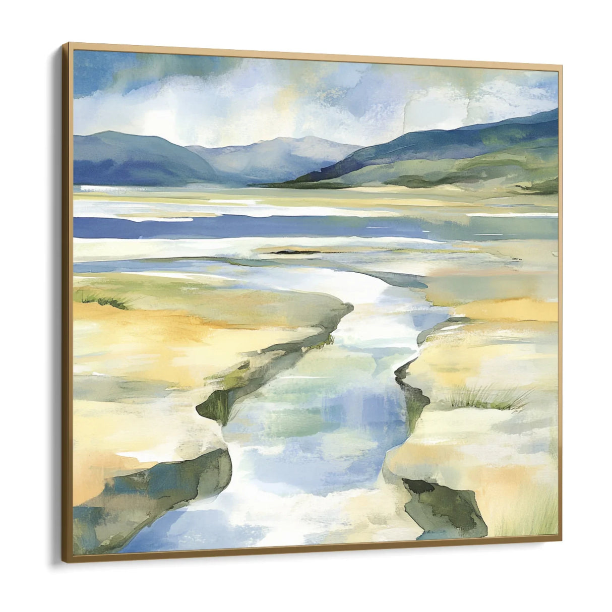 Quadro Stampa su Tela Sentieri d’Acqua - CupidoDesign