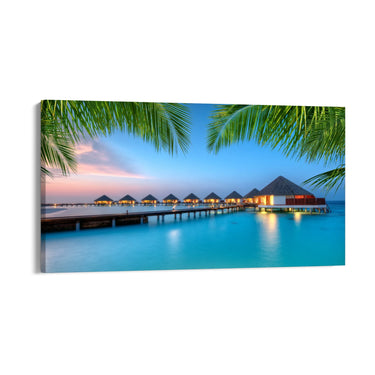 Quadro Stampa su Tela Sere d’Oriente, Maldive - CupidoDesign