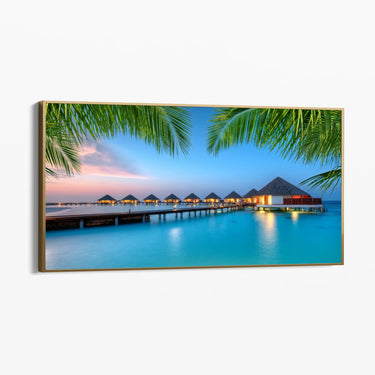 Quadro Stampa su Tela Sere d’Oriente, Maldive - CupidoDesign