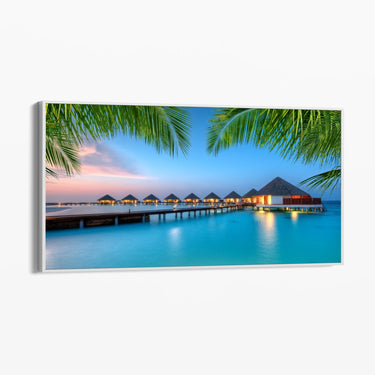 Quadro Stampa su Tela Sere d’Oriente, Maldive - CupidoDesign