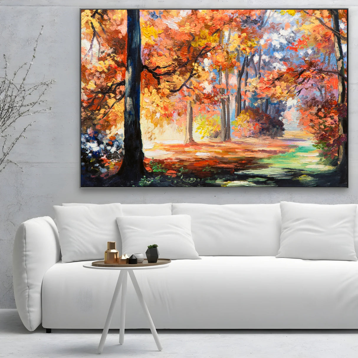 Quadro Stampa su Tela Serenità nei boschi - CupidoDesign