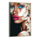 Quadro Stampa su Tela Sguardo Azzurro - CupidoDesign