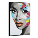 Quadro Stampa su Tela Sguardo Bianco - CupidoDesign