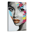 Quadro Stampa su Tela Sguardo Bianco - CupidoDesign