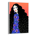 Quadro Stampa su Tela Sguardo Cremisi - CupidoDesign