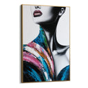 Quadro Stampa su Tela Sguardo Ghiaccio - CupidoDesign