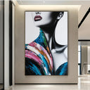 Quadro Stampa su Tela Sguardo Ghiaccio - CupidoDesign