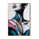 Quadro Stampa su Tela Sguardo Ghiaccio - CupidoDesign