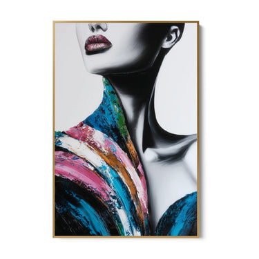 Quadro Stampa su Tela Sguardo Ghiaccio - CupidoDesign